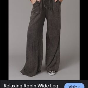 Wide Leg Pants - Gray